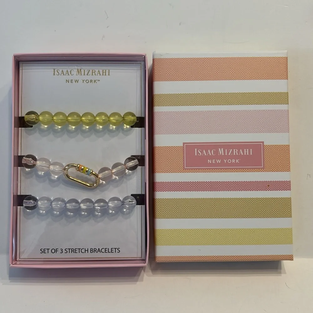Isaac Mizrahi Stretch Bracelet Box Set of 3